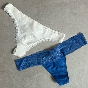 2 Victoria’s Secret Thongs Large